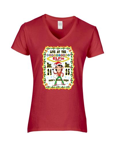 Epic Ladies Live at ELFis V-Neck Graphic T-Shirts. Free shipping.  Some exclusions apply.