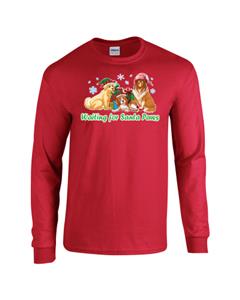 Epic Santa Paws Long Sleeve Cotton Graphic T-Shirts. Free shipping.  Some exclusions apply.