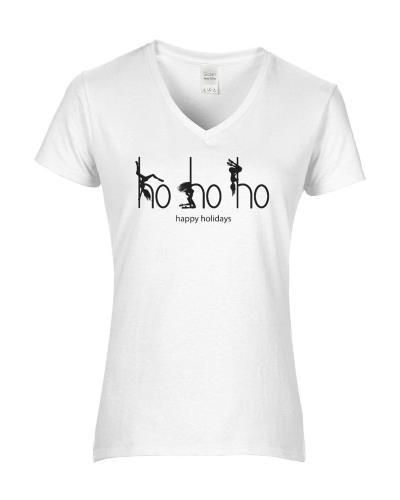 Epic Ladies ho ho ho V-Neck Graphic T-Shirts