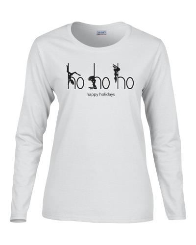 Epic Ladies ho ho ho Long Sleeve Graphic T-Shirts. Free shipping.  Some exclusions apply.