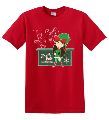 Epic Adult/Youth Top Shelf Elf Cotton Graphic T-Shirts. Free shipping.  Some exclusions apply.