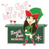 Epic Ladies Top Shelf Elf V-Neck Graphic T-Shirts