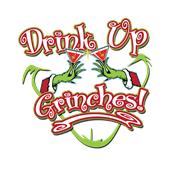 Epic Ladies Drink Up Grinches V-Neck Graphic T-Shirts