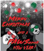 Epic Ladies PAWSome New Year V-Neck Graphic T-Shirts