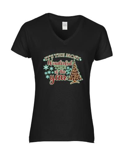 Epic Ladies Wonderful Time V-Neck Graphic T-Shirts