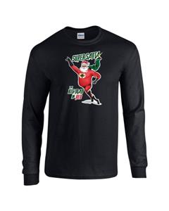 Epic Super Santa Long Sleeve Cotton Graphic T-Shirts. Free shipping.  Some exclusions apply.