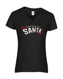 Epic Ladies Santa, We Good? V-Neck Graphic T-Shirts. Free shipping.  Some exclusions apply.