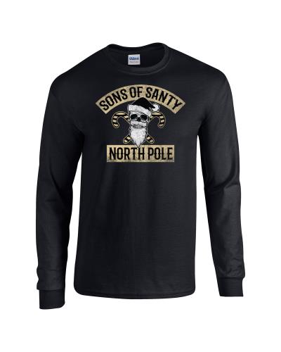Epic Sons of Santy Long Sleeve Cotton Graphic T-Shirts. Free shipping.  Some exclusions apply.