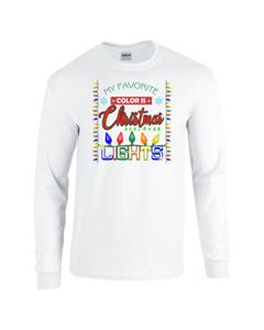 Epic Christmas Lights Long Sleeve Cotton Graphic T-Shirts