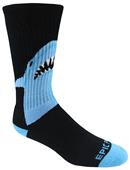 SHARK TEETH - Cute Novelty Fun Design Crew-Socks (1-Pair)