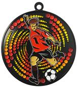 2.75" Sport Vortex Black Soccer Award Medals