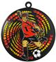 2.75" Sport Vortex Black Soccer Award Medals