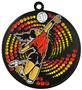 Epic 2.75" Sport Vortex Black Volleyball Award Medals