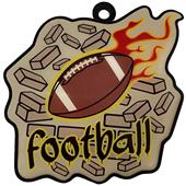 2.75" Sport Breakthrough Black Football Award Medals