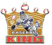 Epic 2.8" Sport King Antique Gold Baseball Award Medals