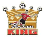 Epic 2.8" Sport King Antique Gold Soccer Award Medals