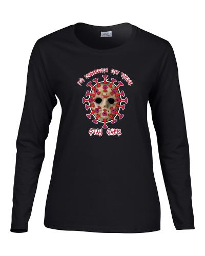 Epic Ladies Stay Safe Long Sleeve Graphic T-Shirts. Free shipping.  Some exclusions apply.
