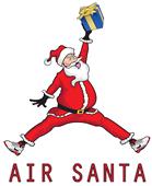 Epic Ladies Air Santa V-Neck Graphic T-Shirts