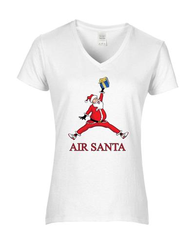 Epic Ladies Air Santa V-Neck Graphic T-Shirts. Free shipping.  Some exclusions apply.