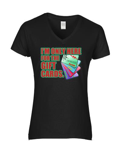 Epic Ladies Gift Cards V-Neck Graphic T-Shirts. Free shipping.  Some exclusions apply.