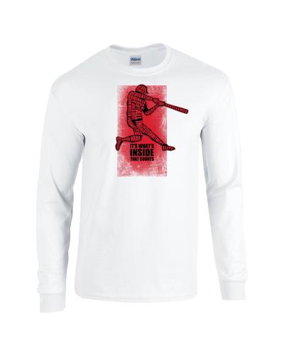 Epic Baseball Inside Long Sleeve Cotton Graphic T-Shirts. Free shipping.  Some exclusions apply.