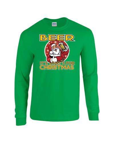 Epic Christmas Beer Long Sleeve Cotton Graphic T-Shirts