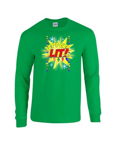 Epic Let's Get Lit Long Sleeve Cotton Graphic T-Shirts. Free shipping.  Some exclusions apply.