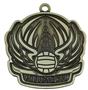 Epic 2.7" Sport Wing Antique Gold Volleyball Award Medals
