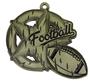 Epic 2.7" Vintage Antique Gold Football Award Medals