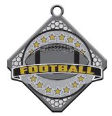 Epic 2.75" Circle & Diamond Antique Football Award Medals