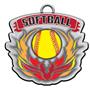 Epic 2.7" Phoenix Antique Silver Softball Award Medals