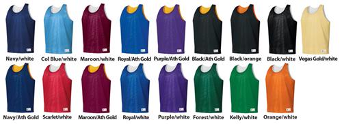 Mini Mesh Reversible Tank Basketball Jerseys. Printing is available for this item.