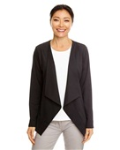 Devon & Jones Ladies' Perfect Fit Draped Open Blazer DP465W