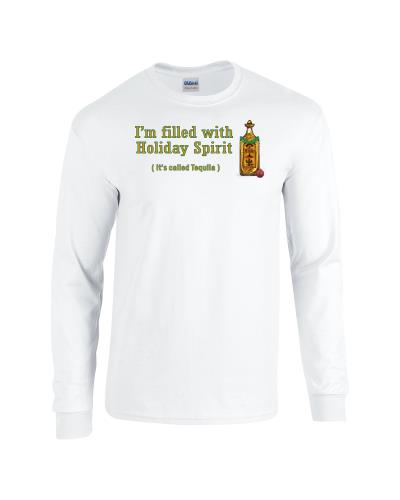 Epic Holiday Tequila Long Sleeve Cotton Graphic T-Shirts. Free shipping.  Some exclusions apply.
