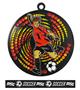 Epic 2.75" Sport Vortex Black Soccer Award Medal & Ribbon