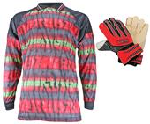VKM Adult Youth Soccer Goalie Jersey & Gloves KIT VKM Adult Youth Soccer Goalie Jersey & Gloves KIT