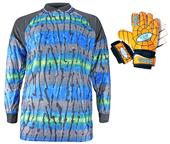 VKM Adult Youth Soccer Goalie Jersey & Gloves KIT VKM Adult Youth Soccer Goalie Jersey & Gloves KIT
