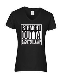 Epic Ladies Basketball Camp V-Neck Graphic T-Shirts. Free shipping.  Some exclusions apply.