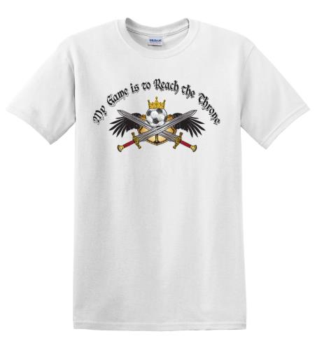 Epic Adult/Youth Soccer Throne Cotton Graphic T-Shirts. Free shipping.  Some exclusions apply.