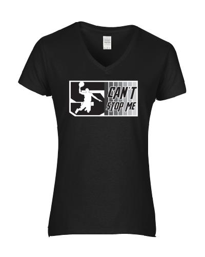 Epic Ladies Can't Stop Me V-Neck Graphic T-Shirts. Free shipping.  Some exclusions apply.