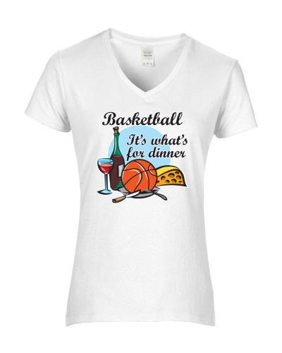 Epic Ladies BB for Dinner V-Neck Graphic T-Shirts. Free shipping.  Some exclusions apply.