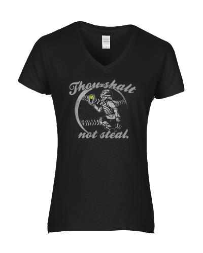 Epic Ladies Not Steal V-Neck Graphic T-Shirts. Free shipping.  Some exclusions apply.