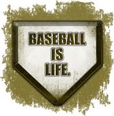 Epic Ladies Baseball is Life V-Neck Graphic T-Shirts