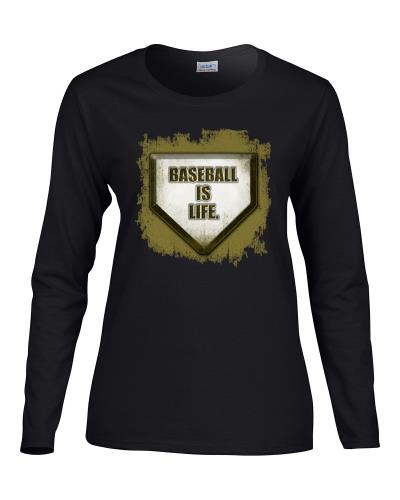 Epic Ladies Baseball is Life Long Sleeve Graphic T-Shirts. Free shipping.  Some exclusions apply.