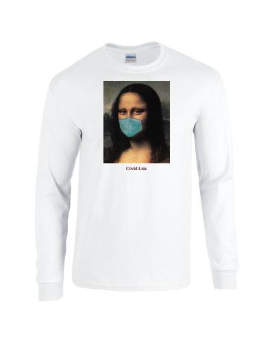 Epic Covid Lisa Long Sleeve Cotton Graphic T-Shirts. Free shipping.  Some exclusions apply.