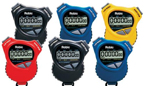 Robic 1000W 6-Pk Assort Stopwatches