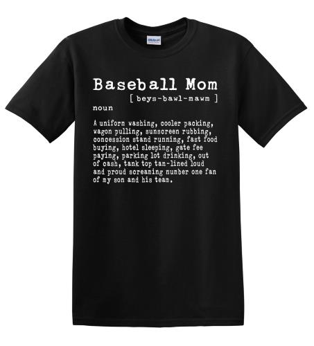 Epic Adult/Youth Baseball Mom Cotton Graphic T-Shirts