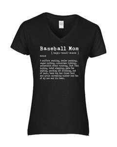 Epic Ladies Baseball Mom V-Neck Graphic T-Shirts. Free shipping.  Some exclusions apply.