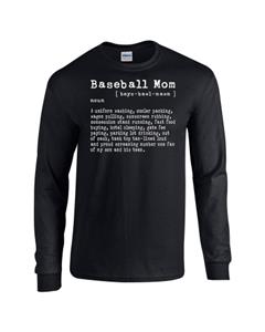Epic Baseball Mom Long Sleeve Cotton Graphic T-Shirts. Free shipping.  Some exclusions apply.