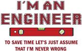 Epic Adult/Youth I'm an Engineer Cotton Graphic T-Shirts